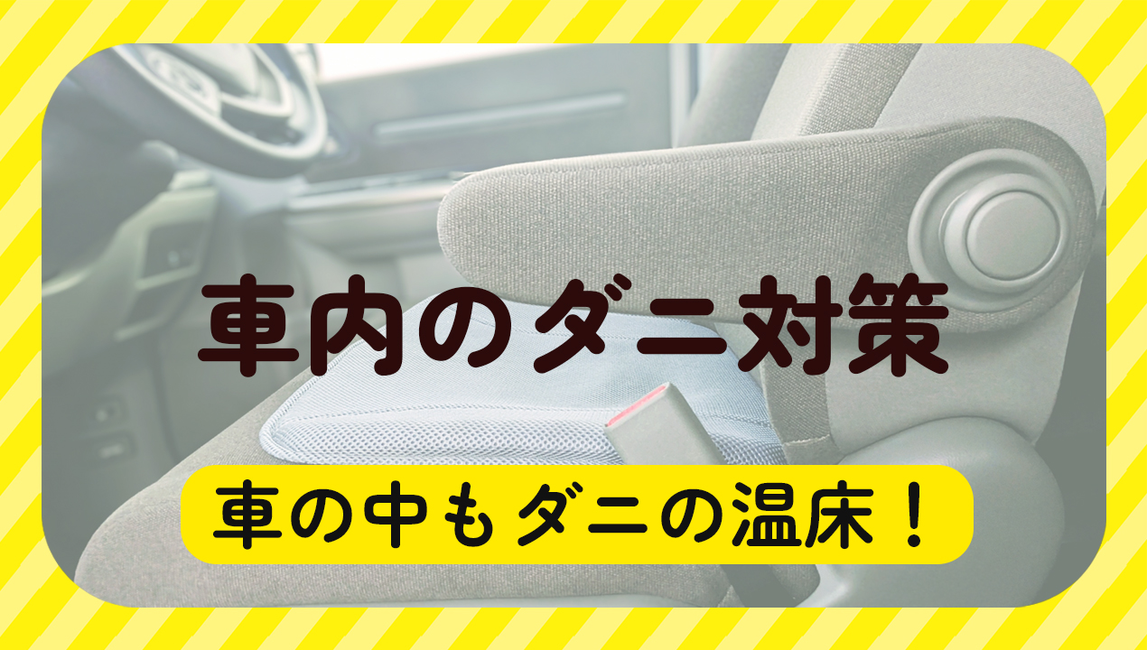 車内のダニ対策