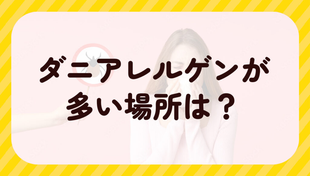 ダニアレルゲンが多い場所は？