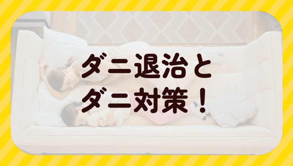 ダニ退治とダニ対策!
