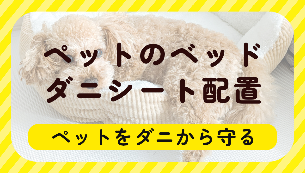 ペットのベッドダニシート配置