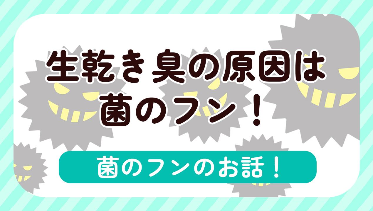 生乾き臭の原因は菌のフン！